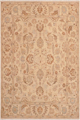 handmade Traditional Kafkaz Tan Brown Hand Knotted RECTANGLE 100% WOOL area rug 8 x 10